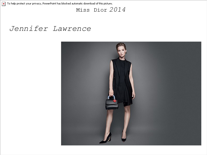 Miss Dior 2014 Jennifer Lawrence